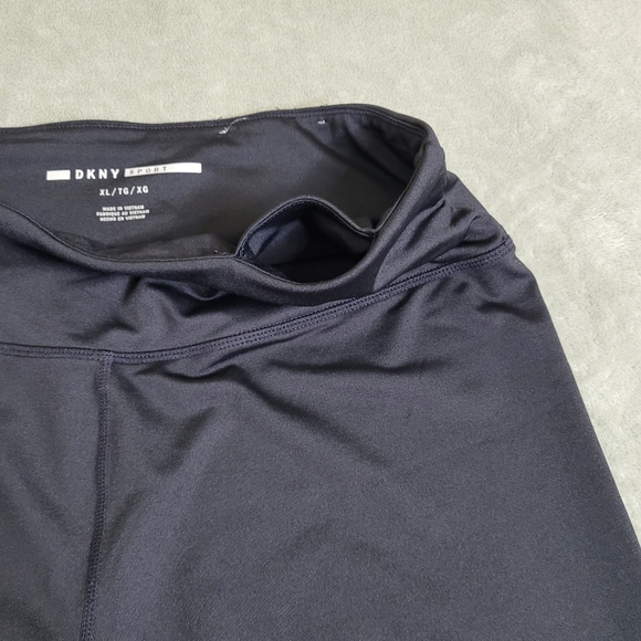 DKNY Sports Woman's High Waist Compressed Mesh Legging Black XL - Picture 10 of 14